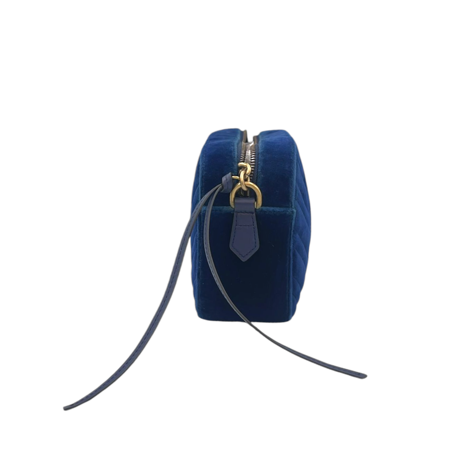 Gucci Gucci Marmont Crossbody Bag Blue Quilted VeLouis Vuittonet