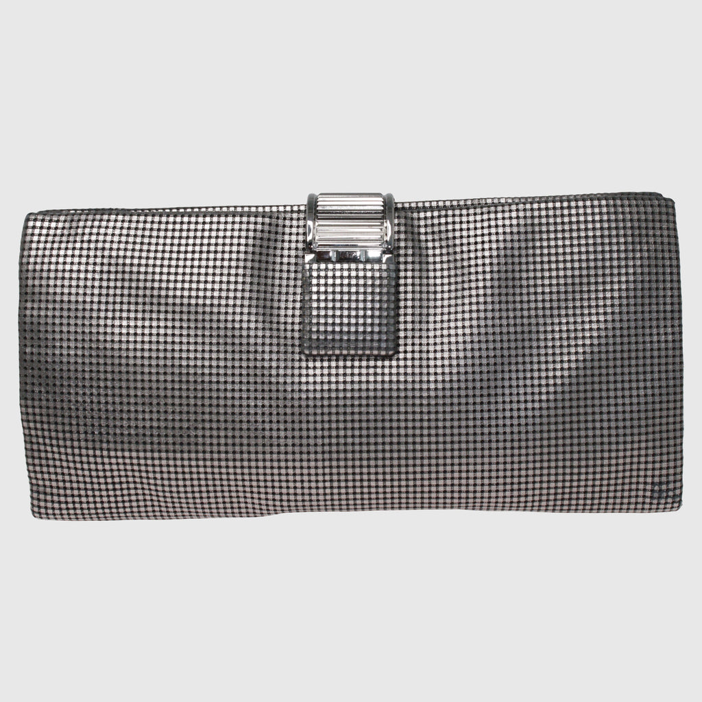 Metallic SiLouis Vuittoner Laser Etched Clutch