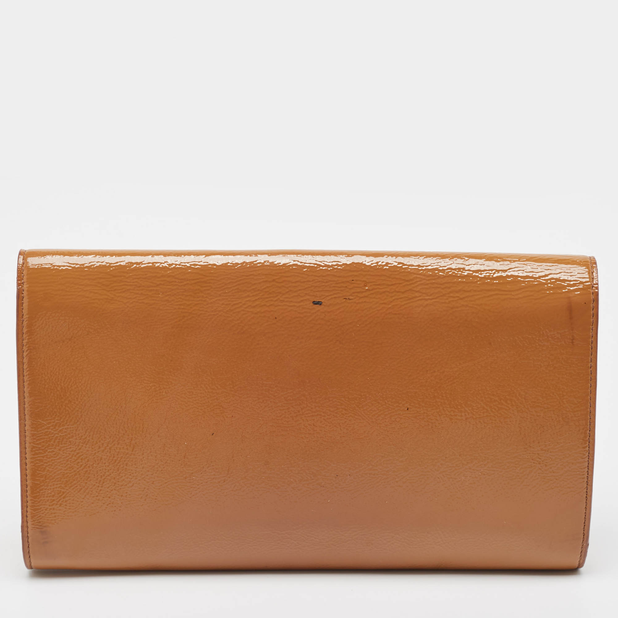 Saint Laurent Beige  Leather Belle De Jour Clutch