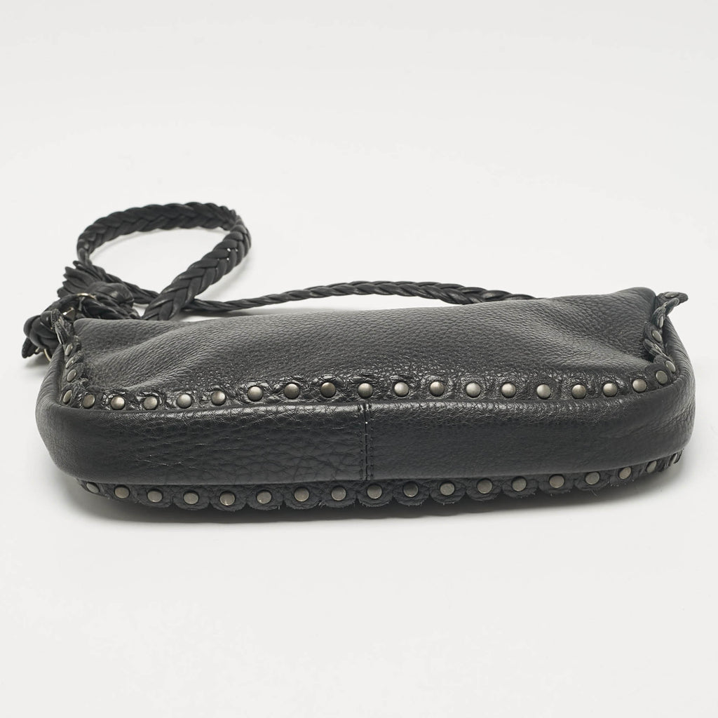 Dior Black Leather Ethnic Clutch Bag