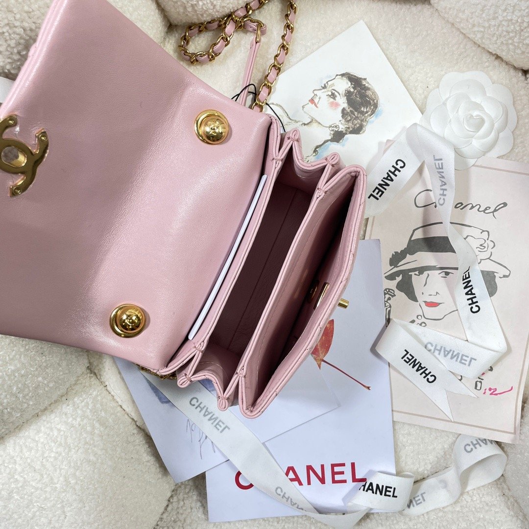 ChanelMini GlamIap Bag Gold Hardware PiNike For Women Handbags, Shoulder Bags 6.7in/17cm AS3365