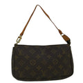 Louis Vuitton Pochette Accessoire  Canvas Clutch Bag