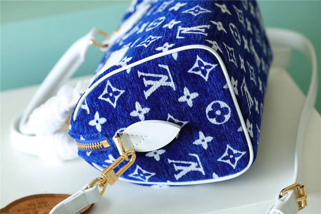 Louis Vuitton Speedy Bandouliere 20 PM Monogram Blue For Women,  Shoulder And Crossbody Bags 20.5cm/8.1in Louis Vuitton M20751