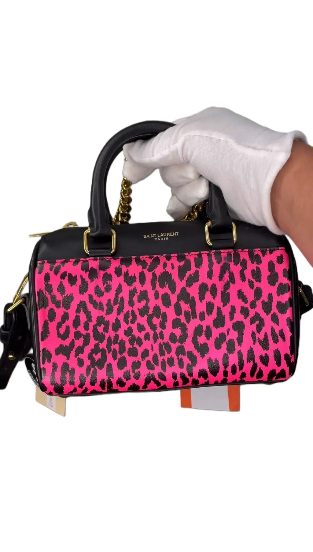 Saint Laurent Classic Baby Duffle Bag - Black Handle TT 0017