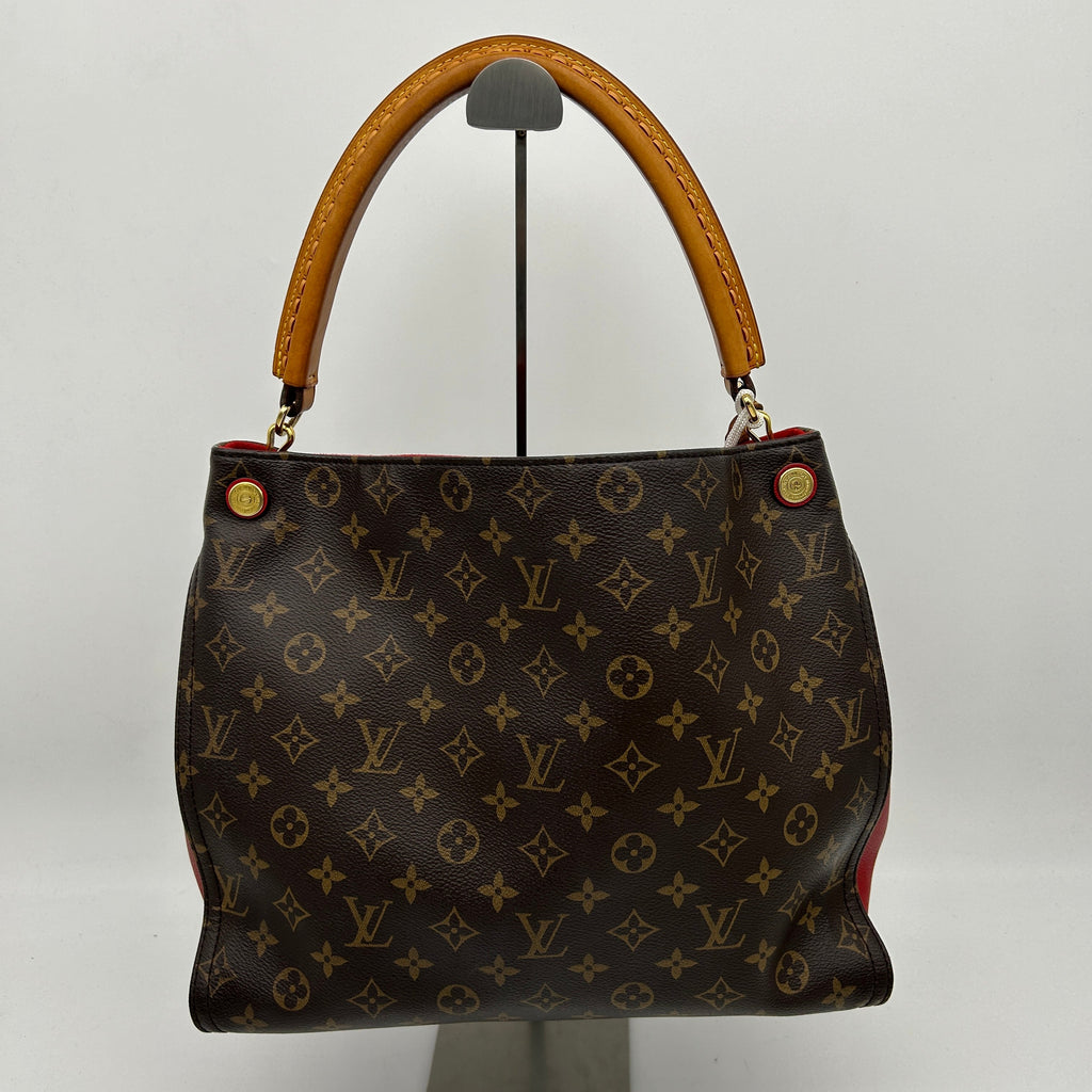 Louis Vuitton Gaia Brown Monogram Canvas Shoulder Bag