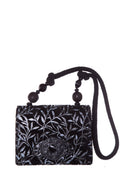 Rafael Sanchez Vintage Black Printed Shoulder Bag
