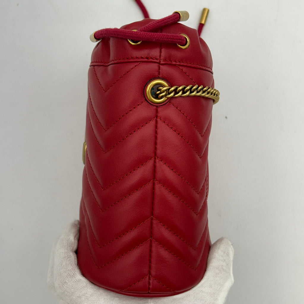 GUCCI GG Marmont Bucket Shoulder Bag gu8954cc
