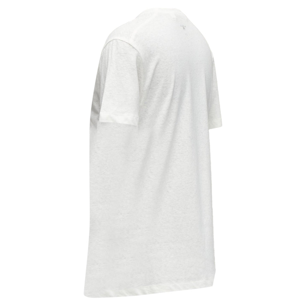 Dior We Rise By Lifting Others Reversed Print Cotton Linen Tshirt
