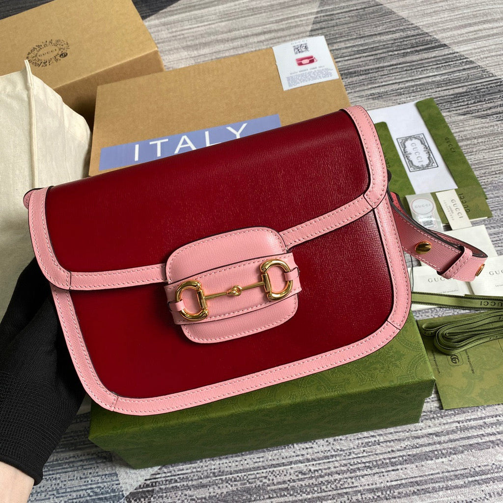 Horsebit 1955 Shoulder Bag Red For Women, Women’s Bags 9.8in/25cm GlamiÃ‚Â 