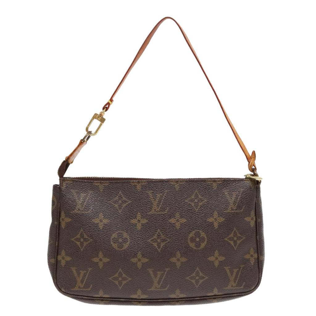 Louis Vuitton Pochette Accessoire  Canvas Clutch Bag