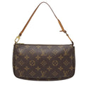 Louis Vuitton Pochette Accessoire  Canvas Clutch Bag