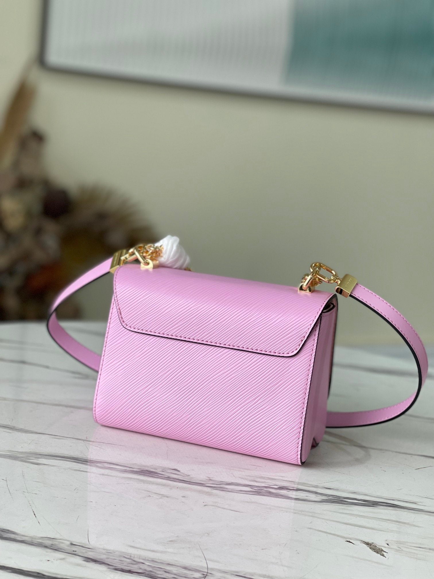 Louis Vuitton Twist PM Monogram GlamIower Wisteria Purple For Women,  Shoulder And Crossbody Bags 9.1in/23cm Louis Vuitton M59405