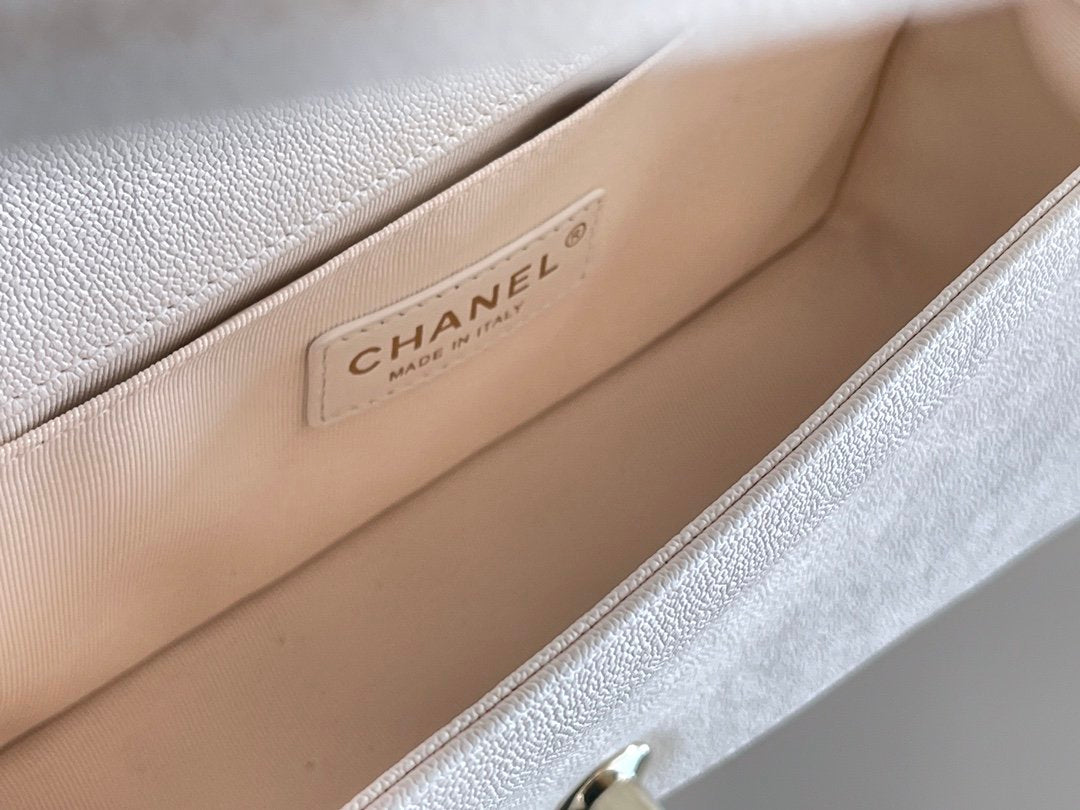 ChanelMeGLAMIum Classic GlamIap Bag 25cm White For Women A67086