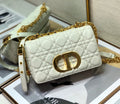 Dior Small Caro Bag, White, For Women Women’s Handbags, Shoulder Bags, Crossbody Bags, 20cm CD M9241UWHC_M35U