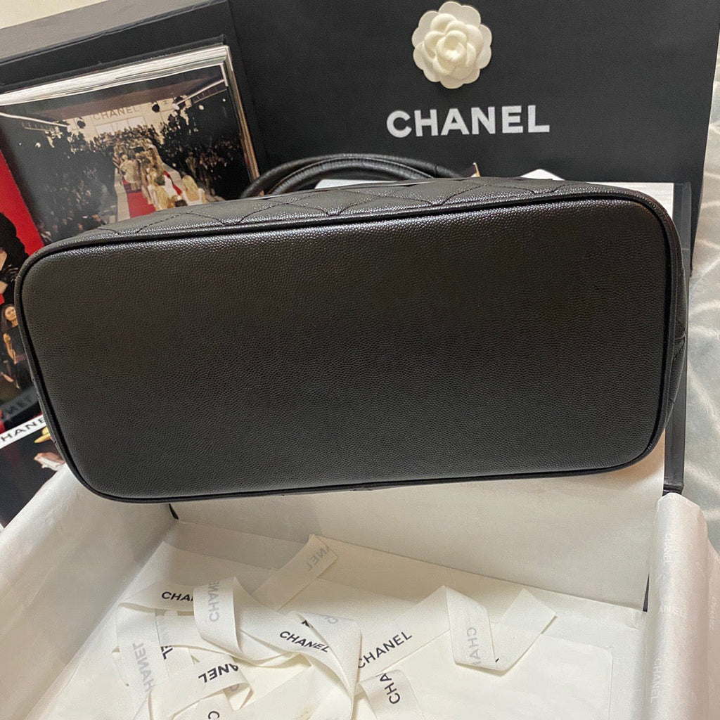 ChanelMedallion Tote Gold Hardware Caviar Black For Women Handbags, Shoulder Bags 15.6in/32cm