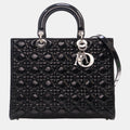 Black Large  Cannage Lady Dior