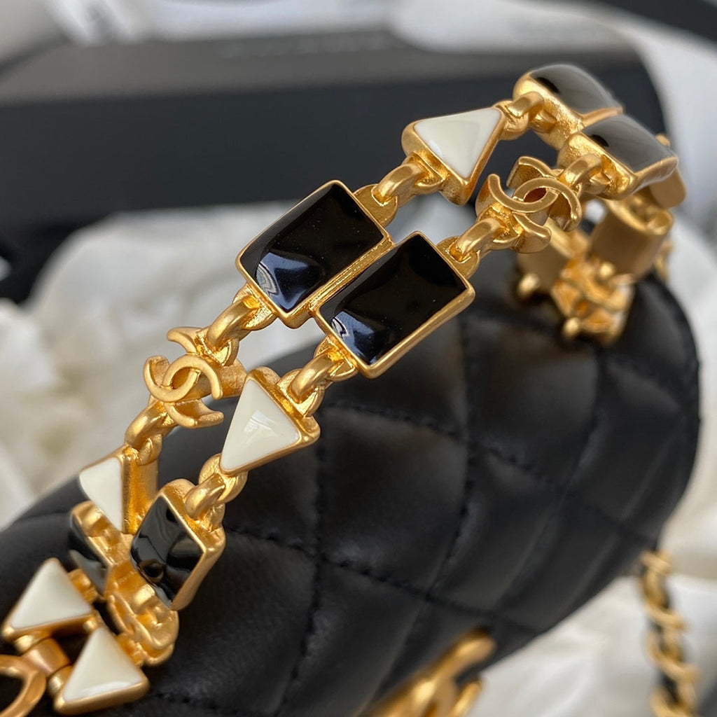 Chanel Clutch With Chain Gold Hardware Black For Women Handbags, Shoulder Bags 5.7in/14.5cm AP2945