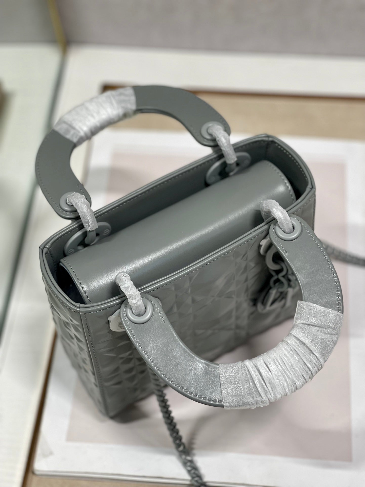 Mini Lady Bag, Dark Grey, For Women WomenÃ¢â‚¬â„¢s Handbags, Crossbody Bags, 17cm CD