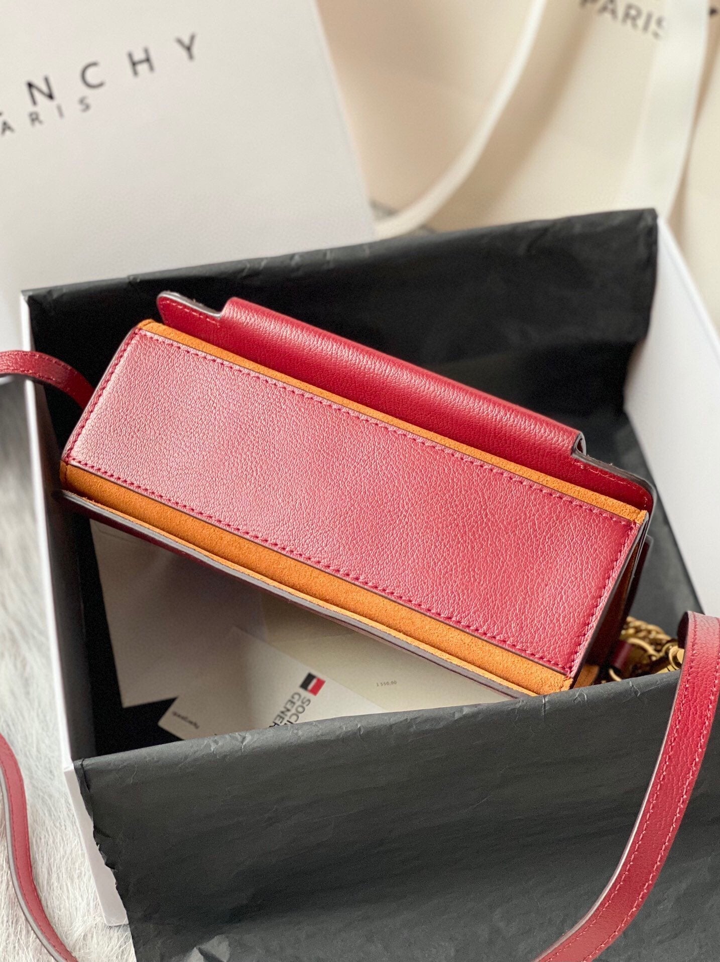 gv GV3 Bag Caramel Brown/ Red For Women, Handbags, Shoulder Bags 11.4in/29cm GVC