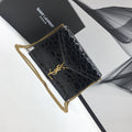 Saint Laurent Cassandra Small Crossbody Bag With Stone Print Black For Women 7.4in/19cm YSL