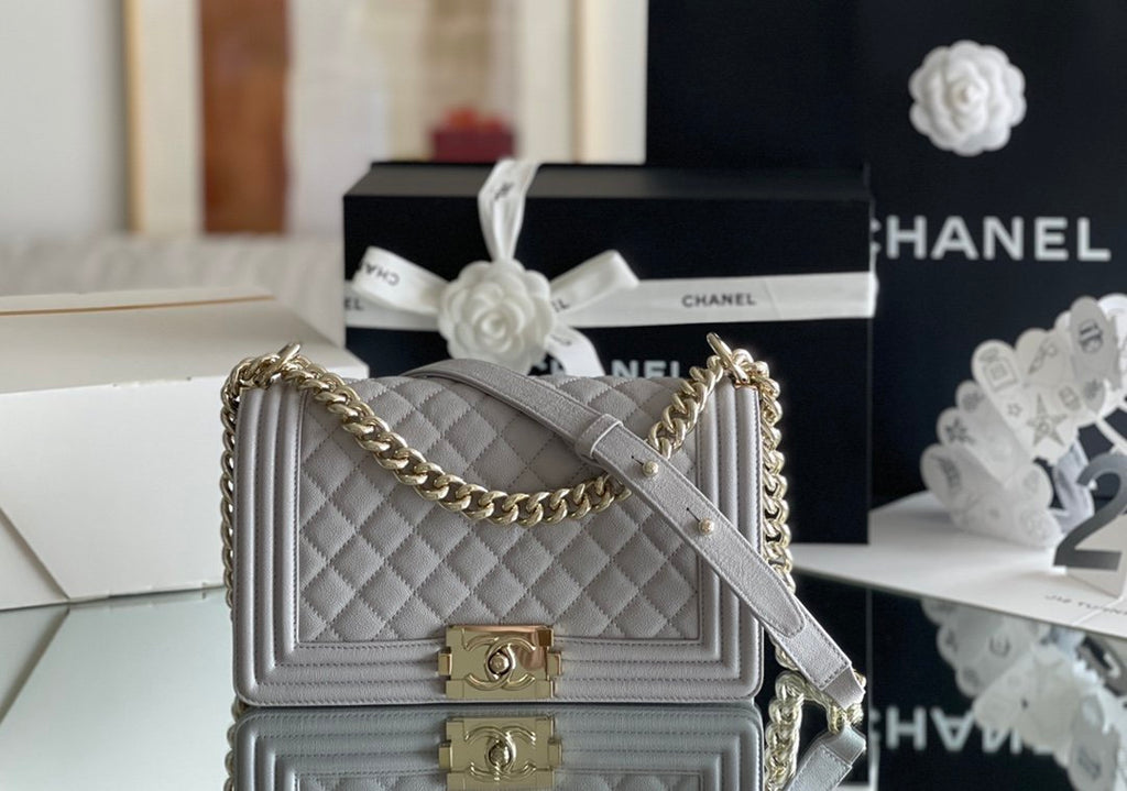 ChanelMeGLAMIum Classic GlamIap Bag 25cm Grey For Women A67086