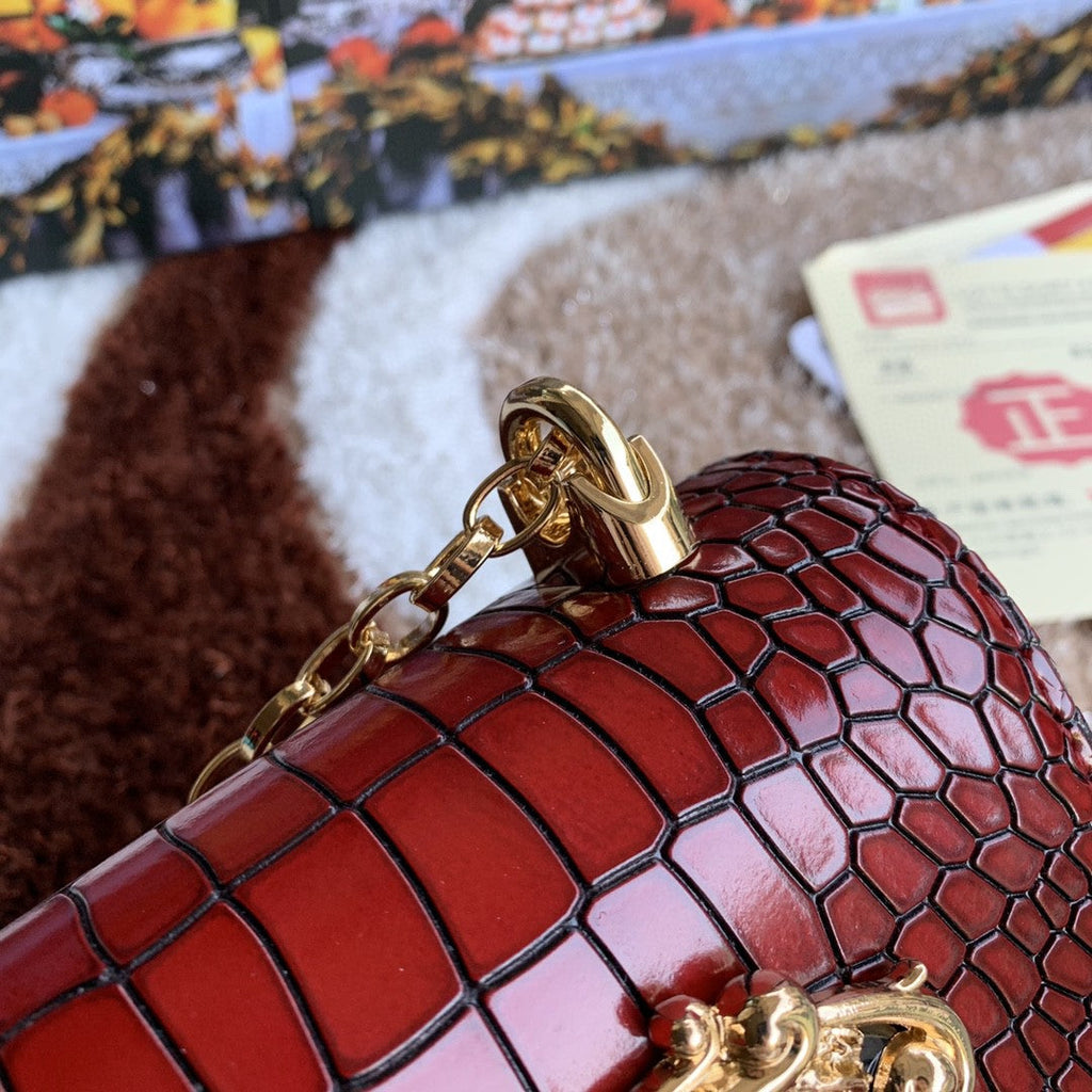 Girls CrossBody Bag Burgundy For Women 8.3in/21cm GLAMI