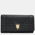 Black Leather Diorama Wallet