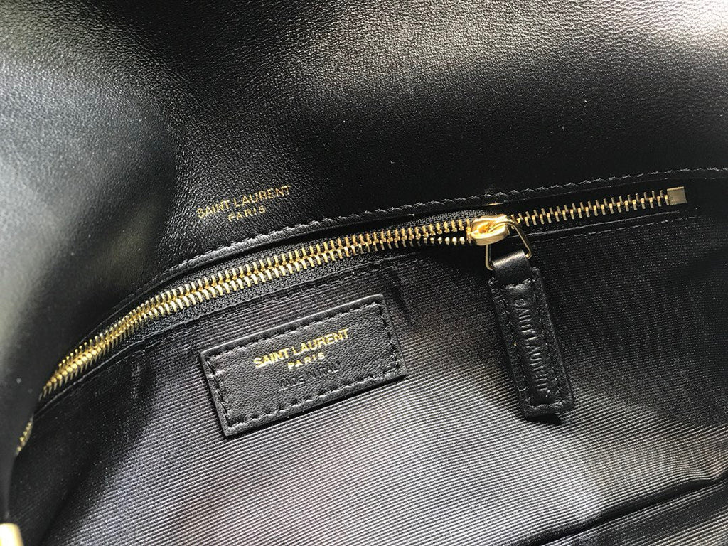 YSSL Kate Tassel Small Shoulder Bag Black For Women 10in/26cm YSL 6042760UD7W1011