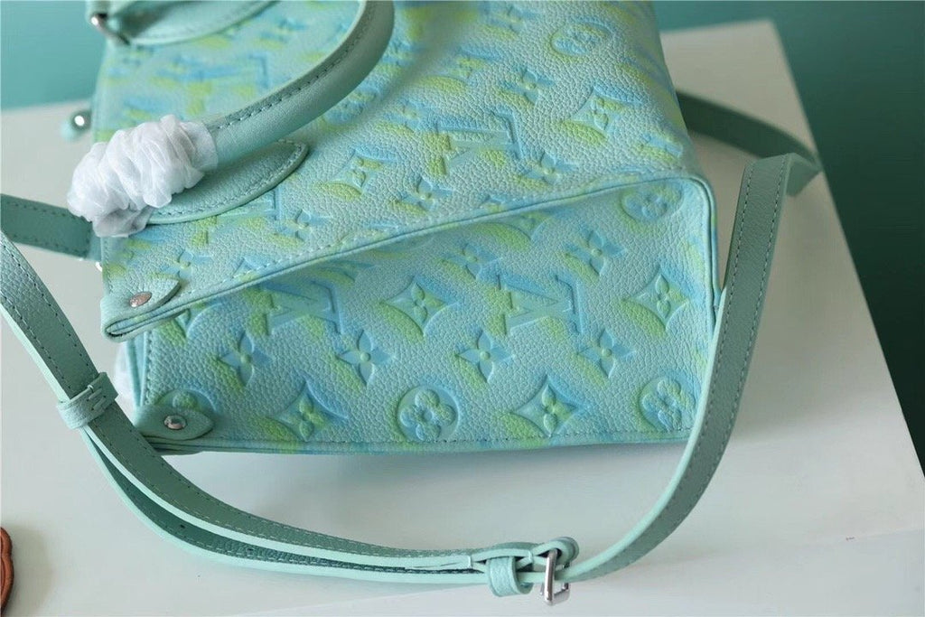Louis Vuitton OnTheGo PM Monogram Empreinte Light Green For Women, WomenÃƒÂ¢Ã¢â€šÂ¬Ã¢â€žÂ¢s Bags, Shoulder And Crossbody Bags 9.8in/25cm Louis Vuitton]