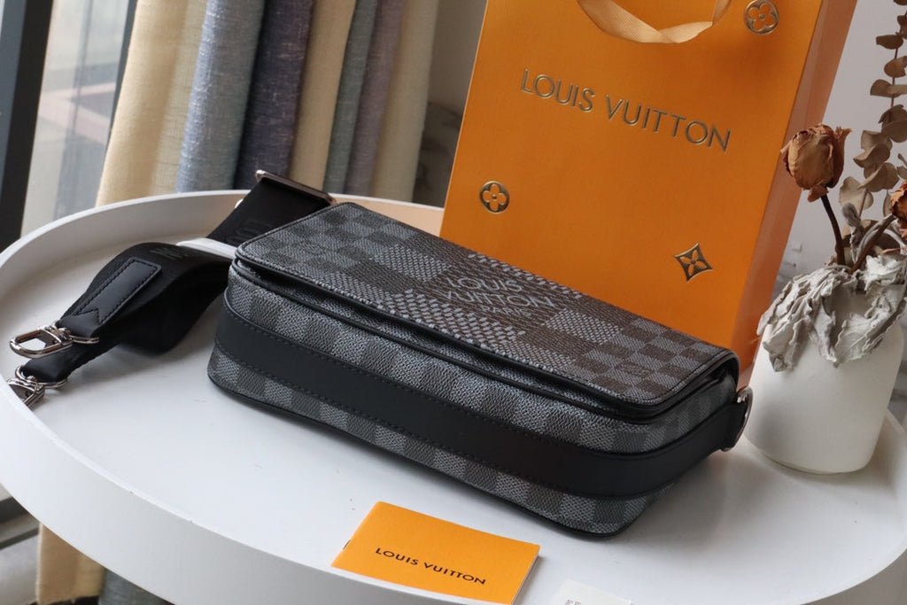 Louis Vuitton StuGLAMIo Messenger Damier Graphite Gray For Men, Bags, Shoulder And Crossbody Bags 9.3in/25.3cm Louis Vuitton N50013
