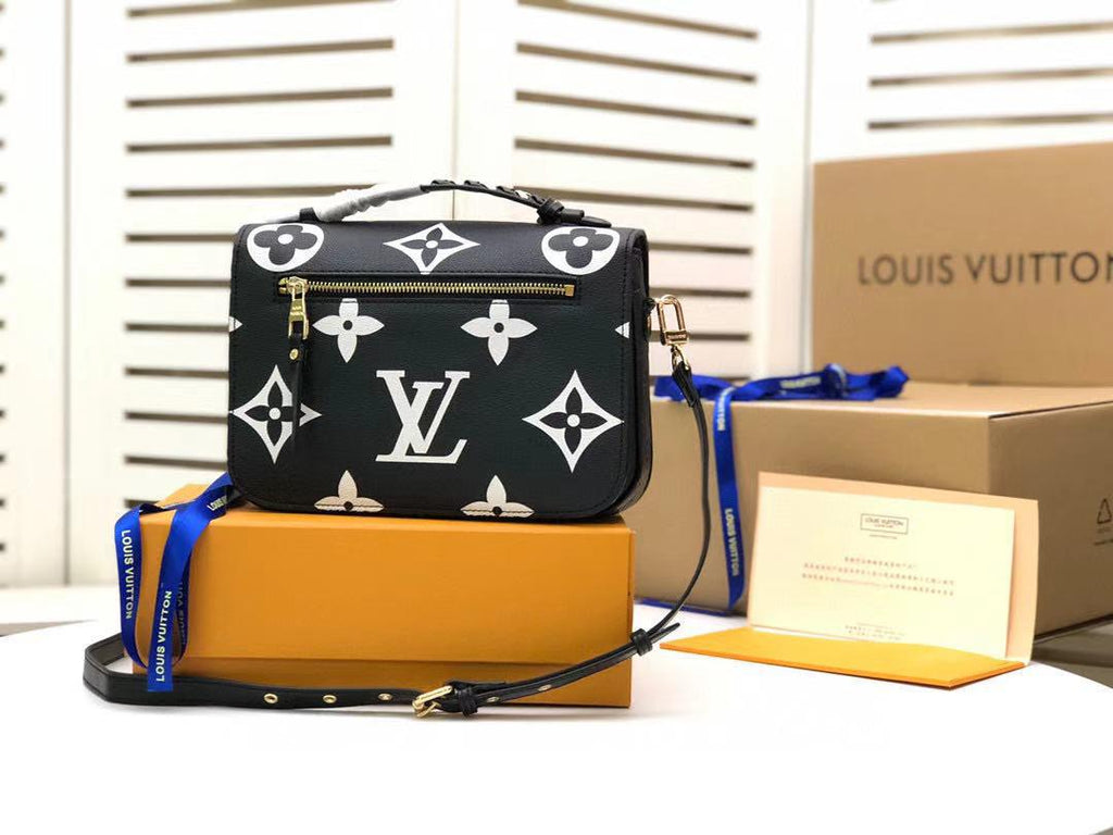 Louis Vuitton Louis Vuitton Crafty Pochette Metis Monogram Empreinte Black For Women, WomenÃƒÂ¢Ã¢â€šÂ¬Ã¢â€žÂ¢s Handbags, Shoulder And Crossbody Bags 9.8in/25cm Louis Vuitton M45385