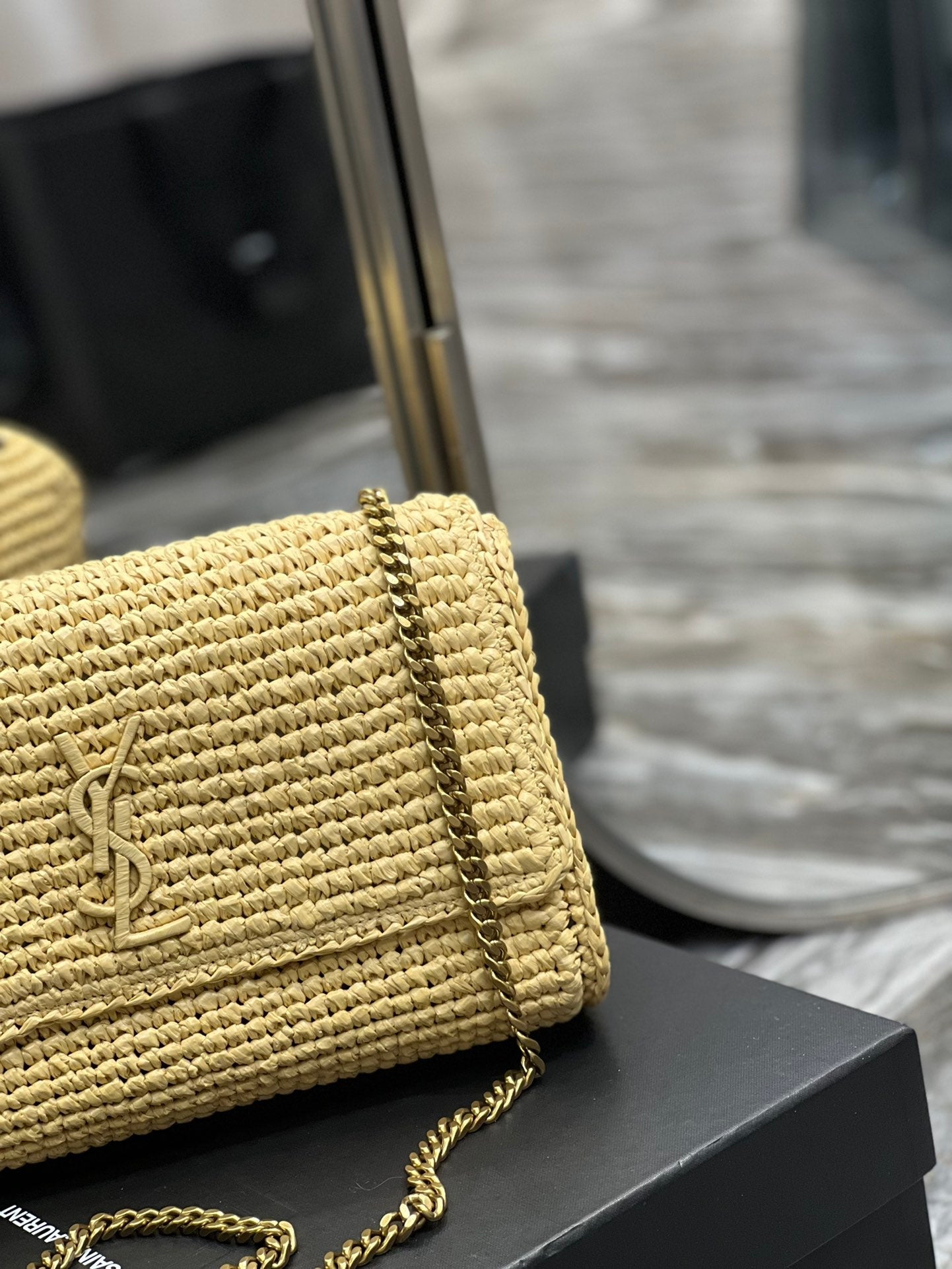 YSSL Niki Medium Chain Bag Yellow For Women, Women’s Bags 11in/28cm YSLâ