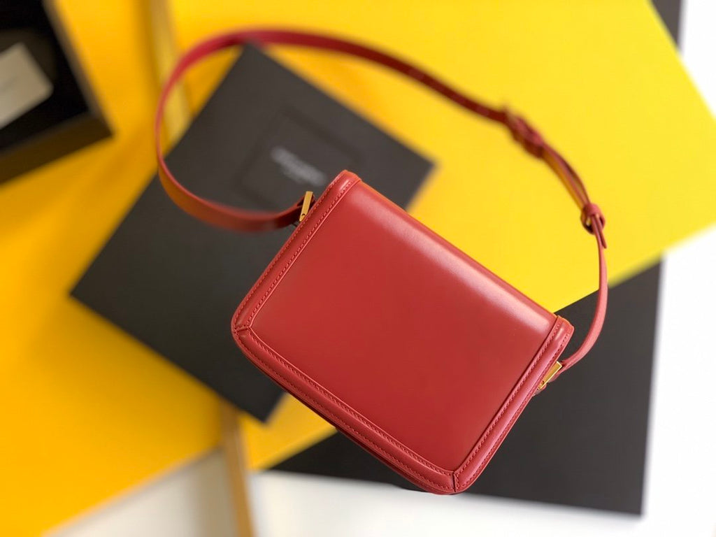 YSSL Solferino Small Satchel Bag Red In Box With Gold Hardware 7in/19cm YSl 6343060SX0W6805