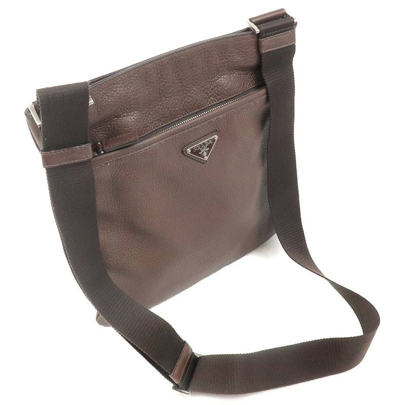 Prada Leather Shoulder Bag Purse Br
