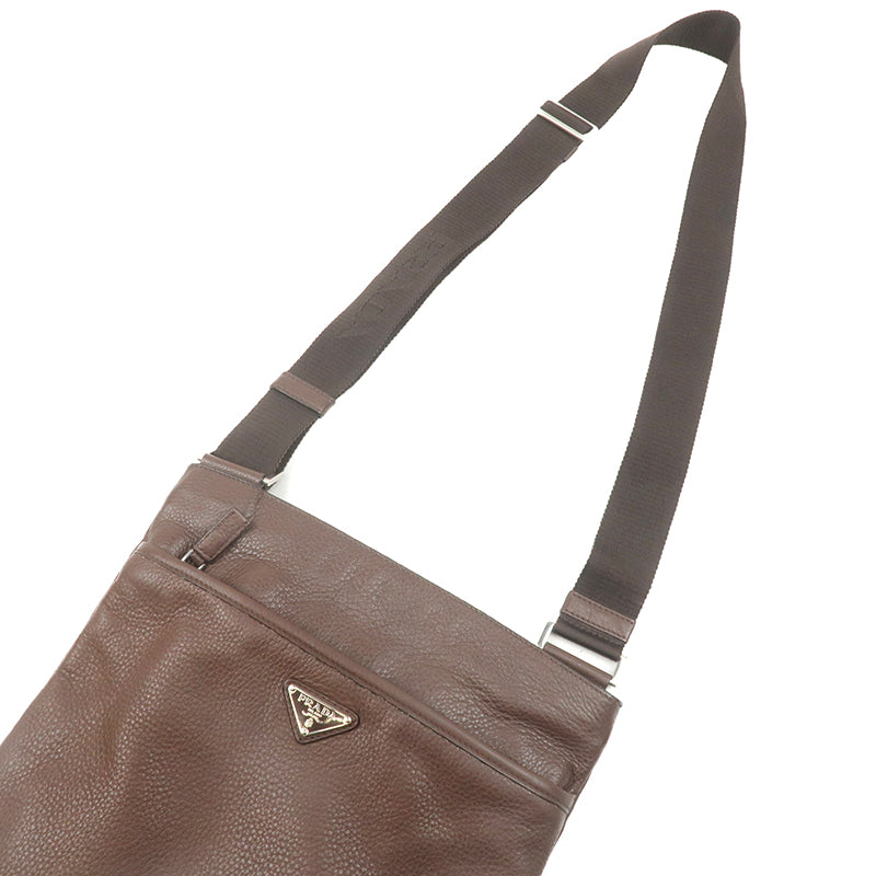 Prada Leather Shoulder Bag Purse Br