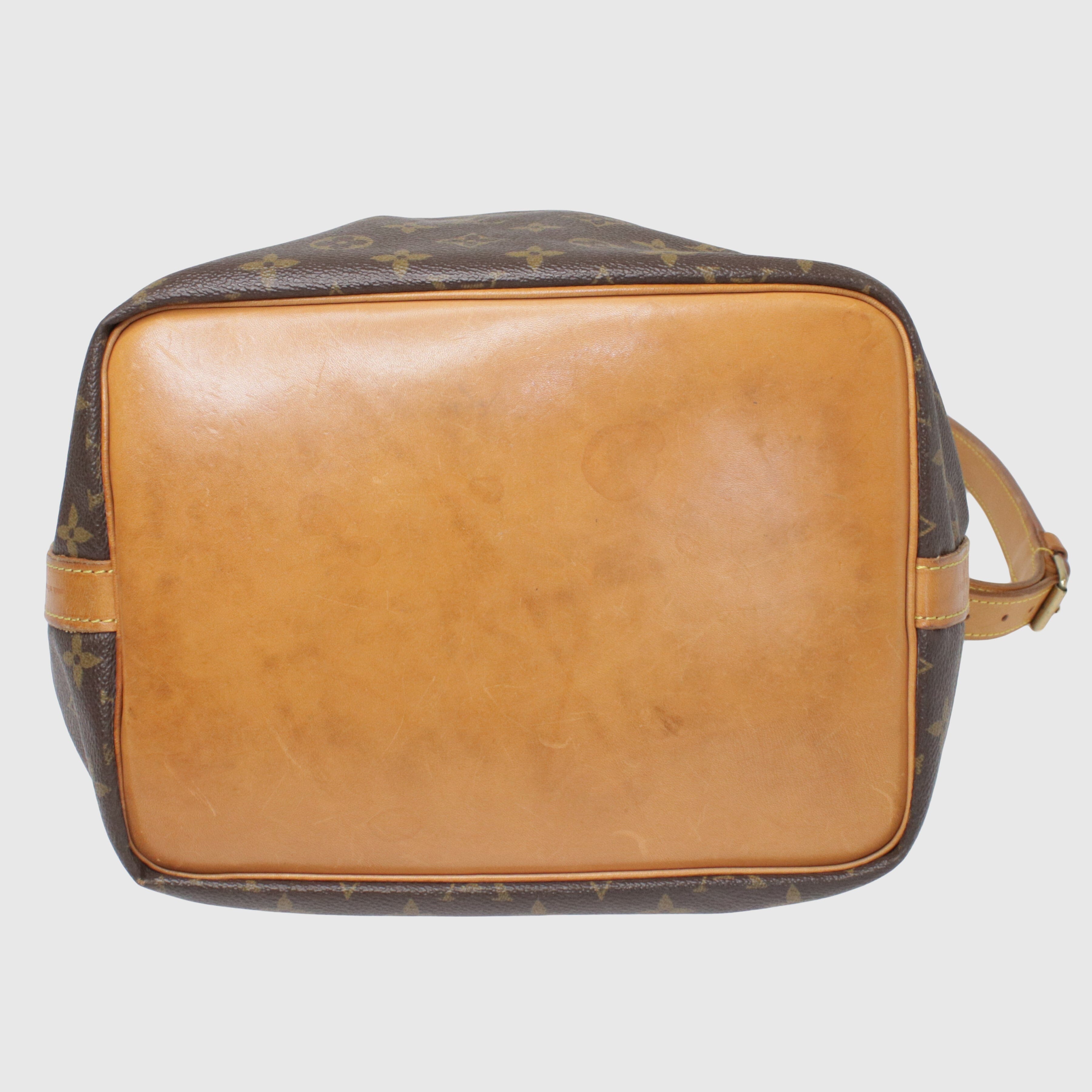 Brown Monogram Petite Noe Shoulder Bag