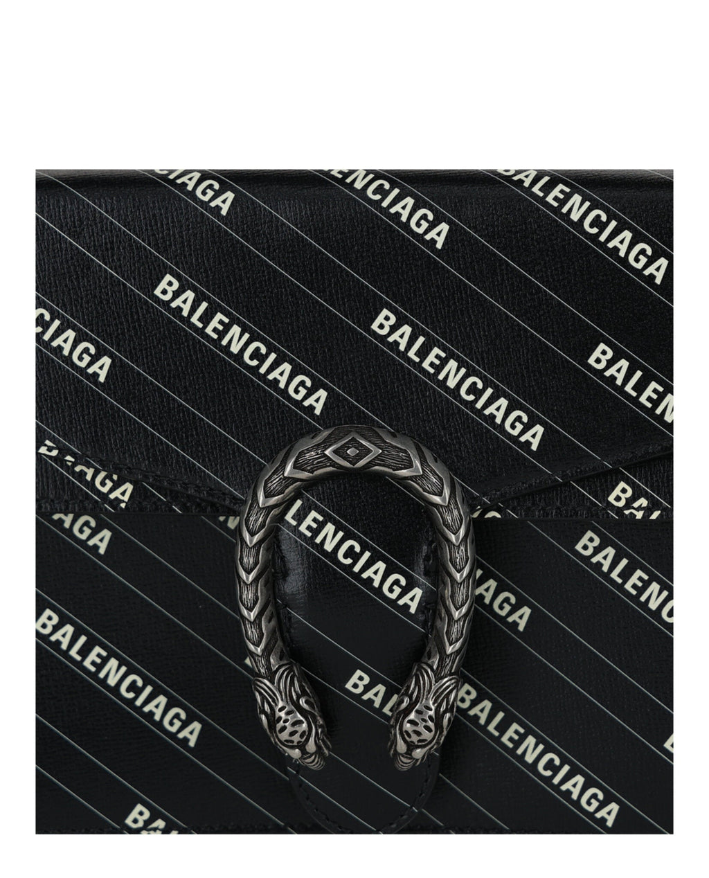 Gucci Womens  X Balenciaga Logo Print Dionysus Shoulder Bag