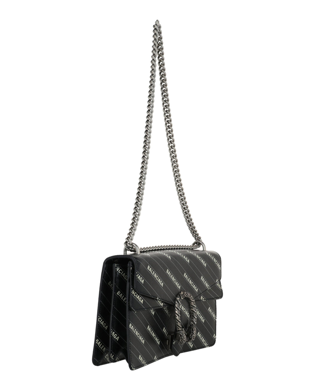 Gucci Womens  X Balenciaga Logo Print Dionysus Shoulder Bag