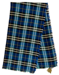 Burberry Canyan Blue Castleford Check Light Weight Large Scarf Shawl