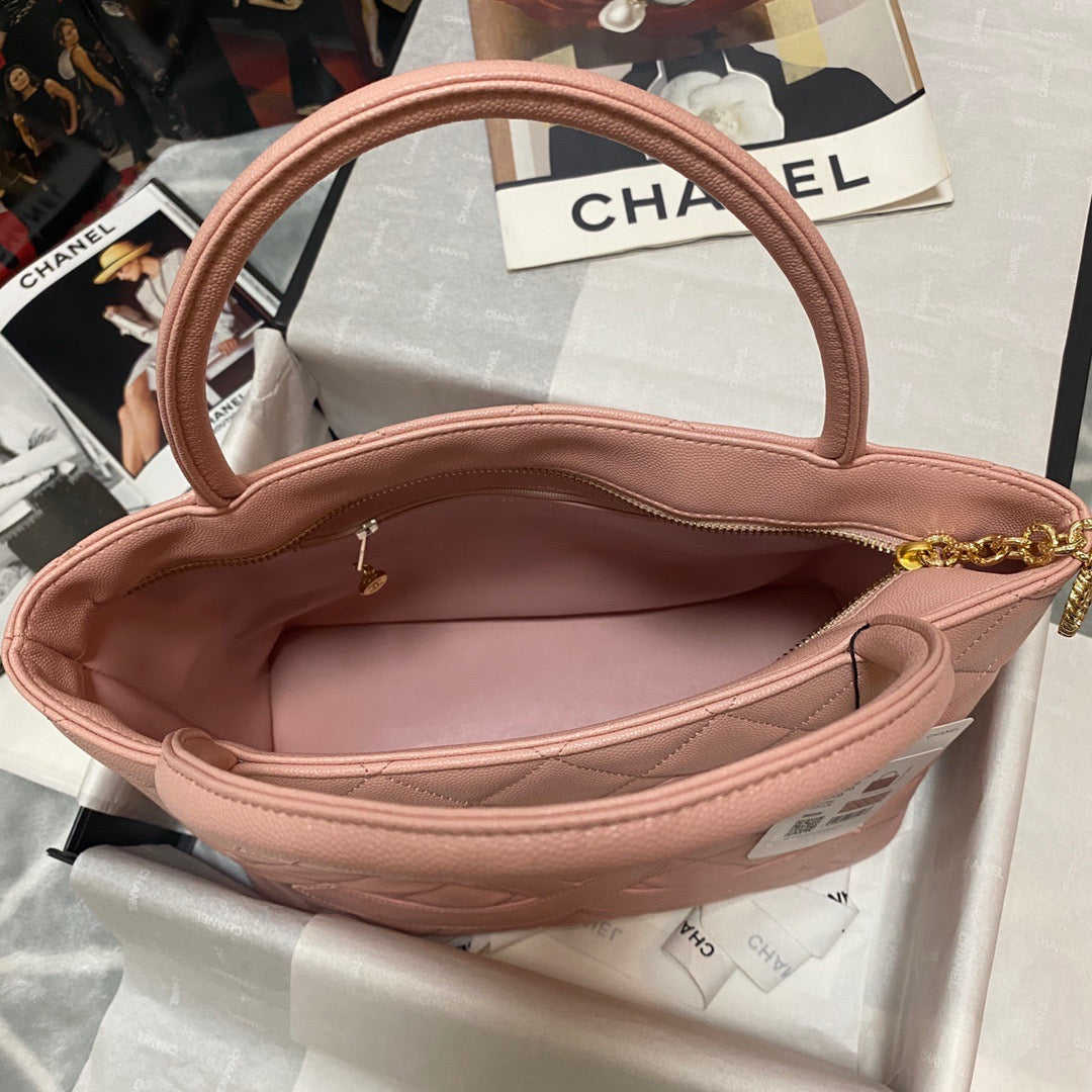 ChanelMedallion Tote Gold Hardware Caviar PiNike For Women Handbags, Shoulder Bags 15.6in/32cmÃ‚Â 