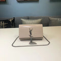 Top Quality Kate Small Chain Bag With Tassel In Embossed Beige For Women 7.8in/20cm YSLÂ 