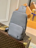 Louis Vuitton Avenue Sling Bag Taiga Grey For Men, Bags, Crossbody Bags 12.2in/31cm Louis Vuitton M30801