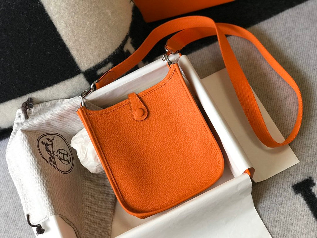 Evelyne 16 Amazone Bag Orange With SiLouis Vuittoner-Toned Hardware For Women, Shoulder And Crossbody Bags 6.3in/16cm