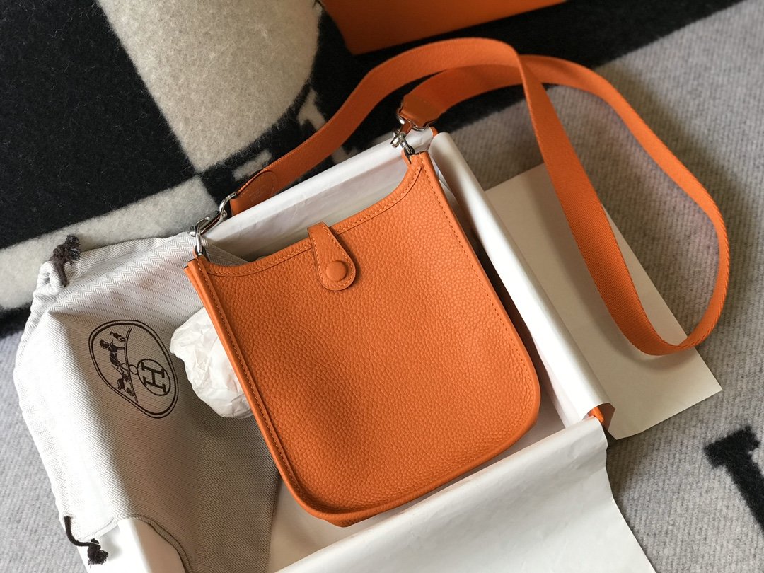 Evelyne 16 Amazone Bag Orange With SiLouis Vuittoner-Toned Hardware For Women, Shoulder And Crossbody Bags 6.3in/16cm