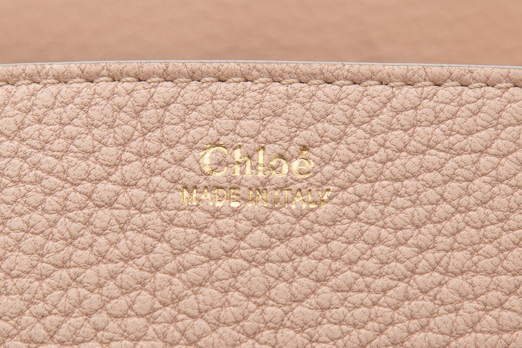 Chaneloe Pink Grained Lambskin Drew Shoulder Handbag