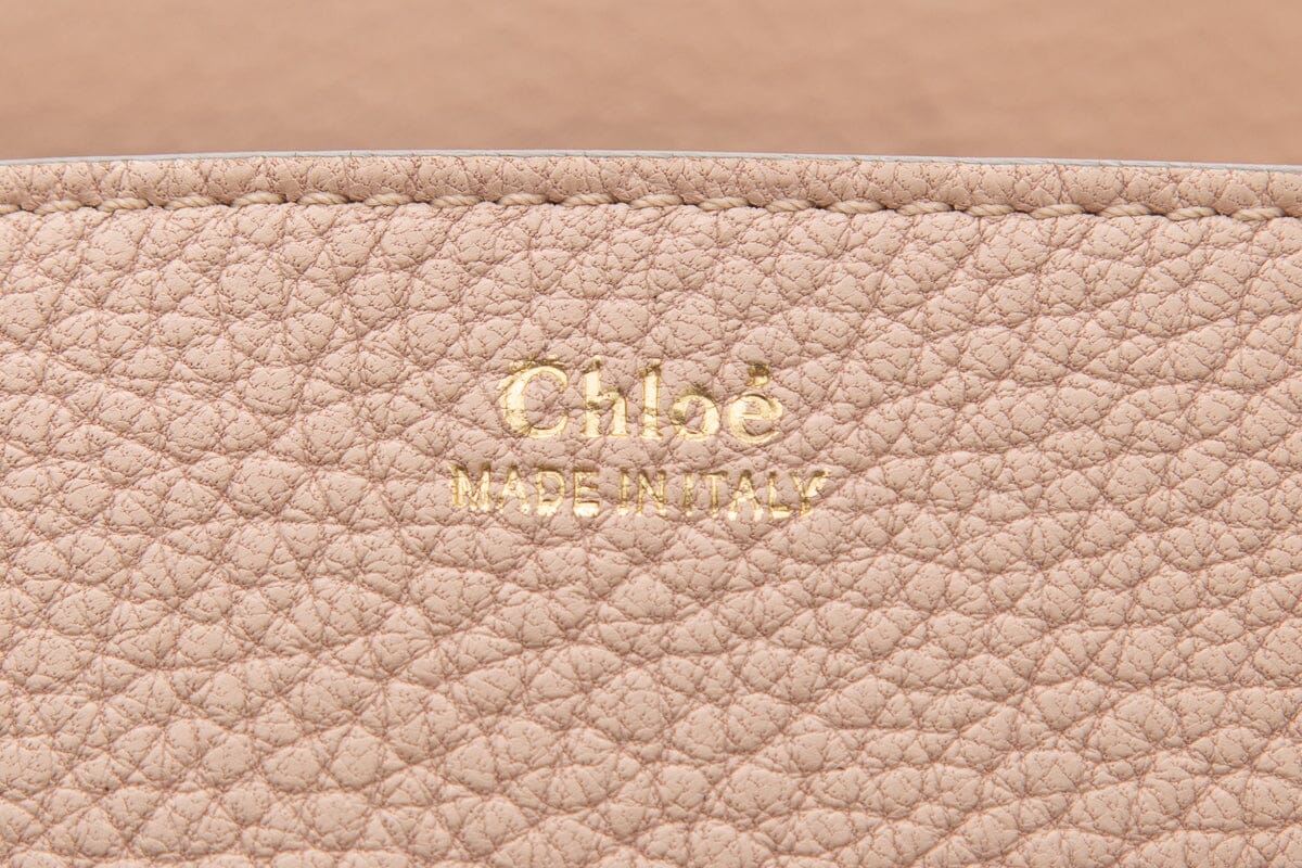 Chaneloe Pink Grained Lambskin Drew Shoulder Handbag