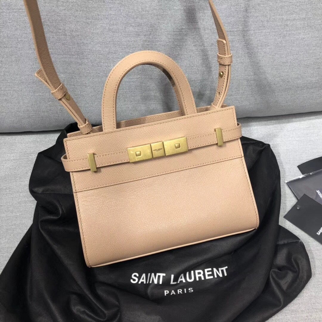 Top Quality Manhattan Nano Shopping Bag In Box Beige For Women 8.2in/21cm YSL