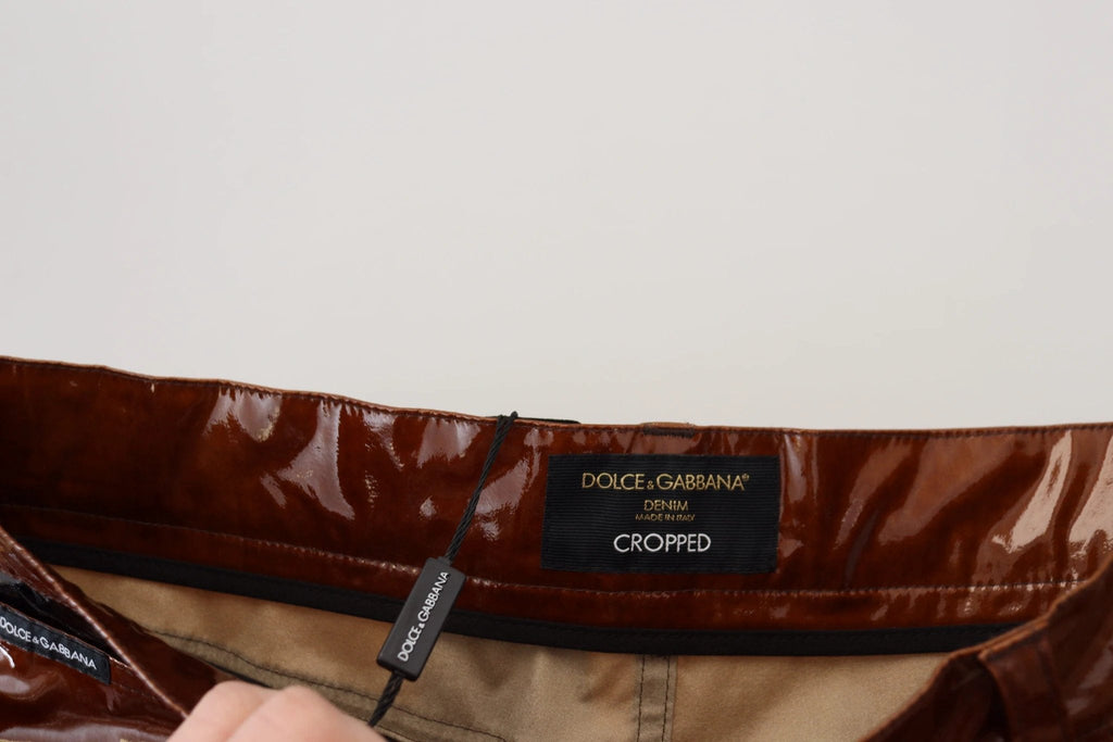 Dolce & Gabbana Multicolor Shining Slim Fit Men Denim Jeans