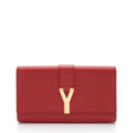 Saint Laurent Leather Classic Y Clutch