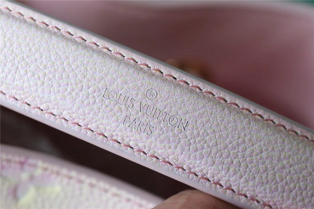 Louis Vuitton NeoNoe Monogram Empreinte Pink For Women,  Shoulder And Crossbody Bags 7.9in/20cm Louis Vuitton M46174